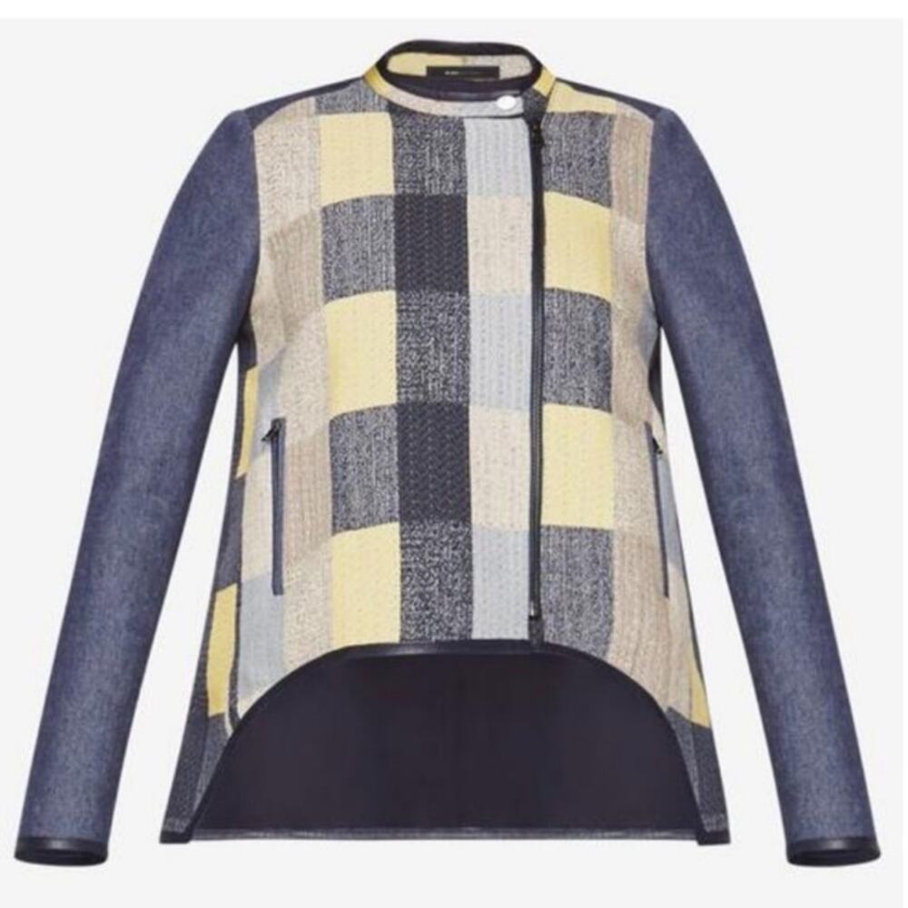 BCBGMAXAZRIA Jakob Plaid Jacket XXS
